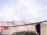 ویدئویی از بمباران تپه‌ها در مزارع شبعا در جنوب لبنان