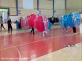 گزارش خبری صداوسیما از مسابقات قوتبال حبابی خبرنگار صداوسیما حمید نظری