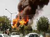 تصاویر دیگری از انفجار مخزن سوخت در منطقه صنعتی دولت آباد کرمانشاه