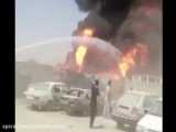انفجار شش تریلی حامل سوخت در پارکینگی در شهرک دولت آباد کرمانشاه