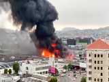 آتش سوزی در یک متجمع تجاری در سان‌ فرانسیکو