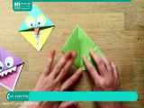 آموزش اوریگامی | ساخت اوریگامی مقدماتی ( کار دستی بوکمارک جغد و هیولا )