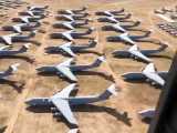 پرواز برفراز صحرای آریزونا آمریکا یکی از بزرگ‌ترین قبرستا‌ن‌های هواپیما در جهان
