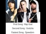 سریعترین رپر جهان Eminem با رکورد 12.5 کلمه در ثانیه