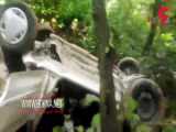سقوط مرگبار خودرو به دره در کیاسر