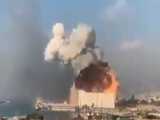 نمایی از انفجار مهیب در بیروت
