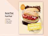 پروژه افترافکت پست های شبکه اجتماعی غذا Food Social Post v14