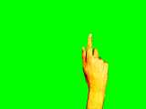 دانلود رایگان فوتیج پرده سبز لمس صفحه نمایش با دست
