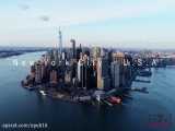 تصاویر هوایی پهپاد از مناظر زیبای بندر نیویورک  - امریکا