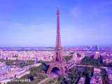 تصاویر هوایی پهپاد از مناظر زیبای پاریس- فرانسه
