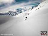 تصاویر پهپاد از مناظر زیبای ورزش برف نوردی اسنوبورد در اتریش