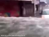 بارش باران‌های شدید موسمی و وقوع سیل در بمبئی، هند