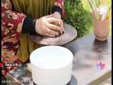 آموزش ساخت   ظرف سفال روی چرخ   - شیراز