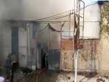 آتش سوزی گسترده چند سوله در شهرک صنعتی چهاردانگه