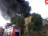 آتش سوزی مهیب در جنوب تهران / فیلم عملیات در چهاردانگه