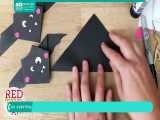 آموزش اوریگامی | ساخت اوریگامی آسان | اوریگامی سه بعدی ( اوریگامی خفاش )