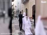 Bride runs for her life in Beirut blast on her wedding day