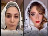 میکاپ عروس (آرایش صورت) توسط مژده نیکو در بهترین آرایشگاه عروس غرب تهران
