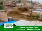 فیلم ارسالی از سیل مهیب در روستای دیرعلی سلماس استان آذربایجان غربی