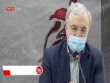 روضه خوانی وزیر بهداشت در ستاد محرم