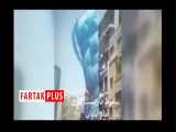 سقوط داربست‌ فلزی‌ ساختمان چند طبقه در بازار ته‌لنجی‌ آبادان 