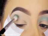 دخترانه -آموزش آرایش دودی آبی چشم