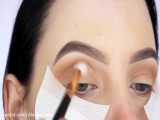 دخترانه :: آموزش آرایش چشم های درخشان طلایی