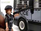 ماشین بازی کودکانه- شهر لگوها  محافظت پلیس از شهروندان و مبارزه با تبهکار