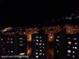 نمای مجتمع مسکونی اوپی جی در شب