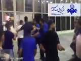 درگیری شدید بازیکنان استقلال با لیدرها در فرودگاه پس از شکست در فینال جام حذفی