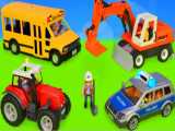 ماشین بازی کودکانه همراه با آهنگ : بیل مکانیکی،کامیون ها،وسایل نقلیه