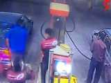 حمله قداره کش ها به مسئولان پمپ بنزین در همدان