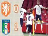 خلاصه بازی هلند 0 - ایتالیا 1 |  لیگ ملت های اروپا 2020 