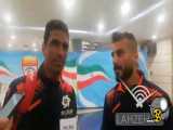 صحبت های ایوب والی و فرزاد جعفری بازیکنان فولاد خوزستان بعد از برد درمقابل شهرخو