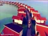 هتلی روی آب در ایران | هتل ترنج کیش