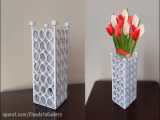 کاردستی: آموزش ساخت گلدان با کاغذ باطله