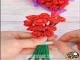 روش ساخت گل رز کاغذی