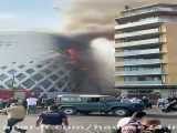 تصاویری از آتش سوزی در مجتمع تجاری در بیروت