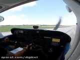 تصادف هواپیمای ملخ دار از نگاه دوربین کابین خلبان