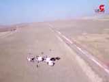 اولین فیلم از سقوط هواپیمای صبح امروز در البرز