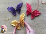 آموزش اریگامی - پروانه زیبای کاغذی