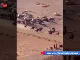 تصادف وحشتناک خودروی پلیس الجزایر با اسب سواران در حین مسابقه