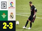 خلاصه بازی رئال بتیس 2 - رئال مادرید 3 از هفته دوم لالیگا اسپانیا 