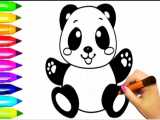 آموزش نقاشی به کودکان : طراحی بچه پاندا