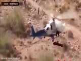 نجات خنده دار یک کوهنورد مصدوم توسط بالگرد