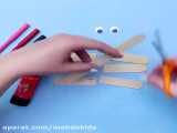 کاردستی با وسایل دورریختنی | با چوب بستنی عروسک بسازید