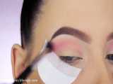 دخترونه  :: آموزش آرایش چشم بنفش دودی