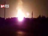 تصاویر انفجار در خطوط گاز در ریف دمشق