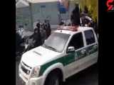 چرخاندن اراذل بدنام با وانت پلیس در مشیریه تهران