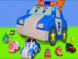 اسباب بازی های Robocar Poli ماشین های پلیس ، کامیون آتش نشانی
